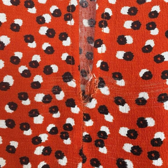 Zara Floral Tiered Midi Maxi Dress Size M Red Long Sleeve Cottage Peasant Boho - Picture 7 of 12